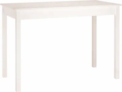 Obrázek produktu pro vidaXL Jídelní stůl bílý 110x55x75 cm z masivního borovicového dřeva