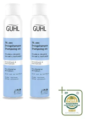 Imagen del producto de 2 unidades de champú seco para dar volumen y frescura de Guhl - 200 ml cada uno - Paquete ahorro - 2 unidades