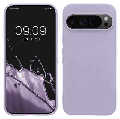 Produktbild von kwmobile Hülle kompatibel mit Google Pixel 9 / Pixel 9 Pro Hülle - gummierte TPU Silikon Handyhülle - Schutzhülle für kabelloses Laden - Case in