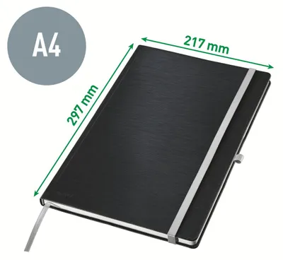 Produktbild von Leitz 44761069, Einfarbig, Blau, A4, 80 Blätter, 100 g/m², Kariertes Papier