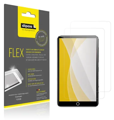 Image de 2x Film de protection d'écran pour Conrain 12358, recouvre 100% de l'écran, dipos Flex