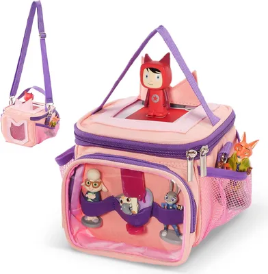 Produktbild von Reisertas für Toniebox - Rosa tragbarer Reisetasche mit Schultergurt Handgriff für Tonies Audio-Player-Figuren-Lagerung