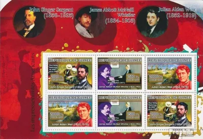 Produktbild von Briefmarken Guinea 2007 Mi 4863-4865 Kleinbogen (kompl. Ausgabe) postfrisch Amerikanische Impressionisten