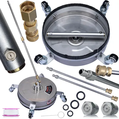 Produktbild von Hochdruckreinigungsbürste EasyLock 14" – Edelstahl, Messing | 250 bar, 1000 l/h | Kompatibel mit Kärcher HD Easy!Lock System