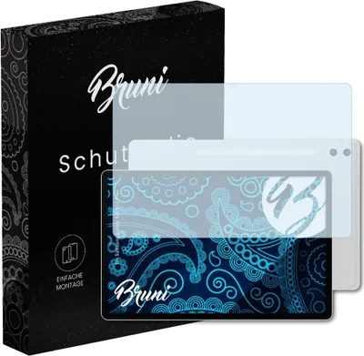 Produktbild von Bruni Basics-Clear 2x Schutzfolie kompatibel mit Samsung Galaxy Tab S10 Plus Folie