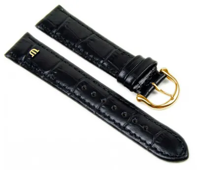 Produktbild von Maurice Lacroix Ersatzband | Kalbsleder-Louisiana-Optik schwarz 20896G, Stegbreite:15mm