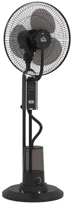 Produktbild von Ventilator mit Wasserkühlung, Luftbefeuchter, 10° Neigbar 70° Oszillierend 3 Geschwindigkeitsstufen 75W, Schwarz
