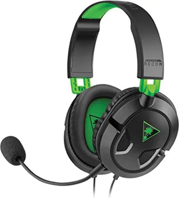 Zdjęcie produktu dla Turtle Beach Recon 50, Przewodowa, 20 - 20000 Hz, Gaming, Zestaw słuchawkowy, Czarny, Zielony