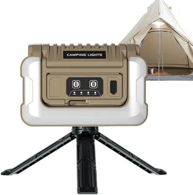 Produktbild von LED Campinglaterne wiederaufladbar, 5 Modi Arbeitslampe, USB-C, IPX4, tragbare Lampe für Garten, Terrasse & Stromausfall