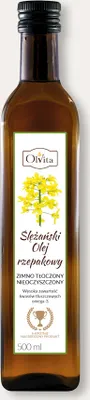 A bottle of oil on a white background.