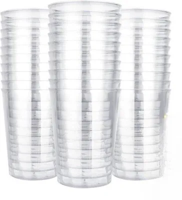 Image de Gobelets transparents réutilisables, lot de 120, pour les fêtes