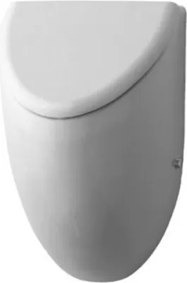 Produktbild von Duravit Urinal FIZZ 305 x 285 mm, Zulauf von hinten, ohne Fliege, für Deckel weiß
