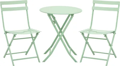 Produktbild von Outsunny 3-teilig Bistroset Balkonmöbel Set patio Hof Garten Draussen Grün