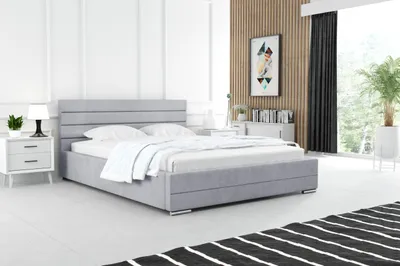 Produktbild von Gepolstertes Bett 120x200 Fabio mit Bettzeugbehälter PERSONALIZATION Stoff Ihrer Wahl