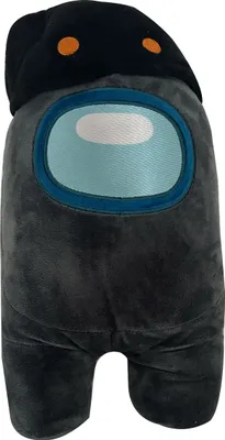 A plush toy resembling a character from the game Among Us, shown from the front.