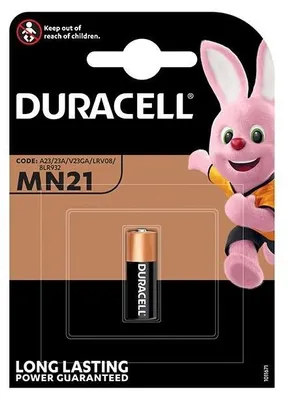 Image de Pile bouton Duracell MN21 Blister, jetable, alcaline, 12 V, 2 pièce(s), noir, or, argent, 7,4 g
