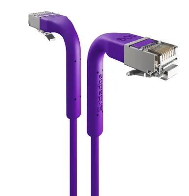 Zdjęcie produktu dla Kabel krosowy Broadbe Slim 10G, fioletowy, 0,3 m