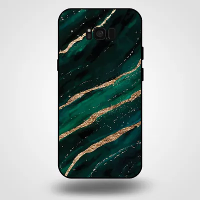 Obrázok produktu pre Smartphonica Puzdro na telefón Samsung Galaxy S8 Plus s mramorovou potlačou - Zadný kryt z TPU s mramorovým dizajnom - Green Gold