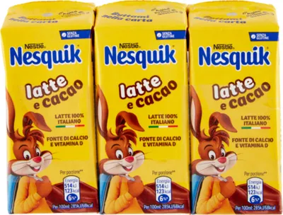Zdjęcie produktu dla Napój mleczno kakaowy Latte e Cacao Nesquik 3x180ml - Nestle