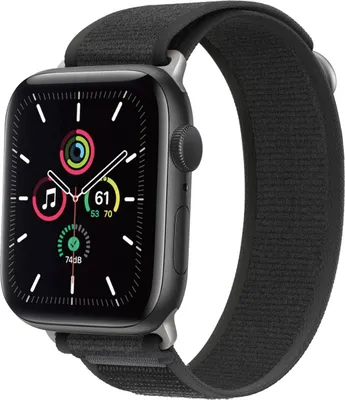 Produktbild von imoshion Nylon Trail Armband für das Watch Series 1 t/m 9 / SE (38/40/41 mm) | Series 10 / 11 (42 mm) - Pure Black