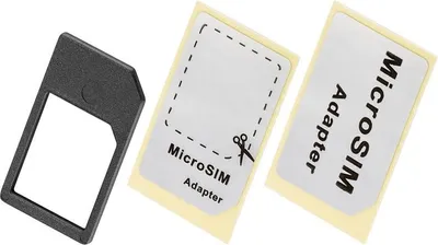 Produktbild von Goobay 42944 SIM-Kartenadapter, Schwarz - Micro-SIM auf SIM-Format
