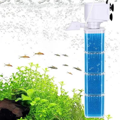 Image de Filtre d'aquarium 20 litres, compatible pour les aquariums de 400 litres, système 4 en 1, filtration multiple, pour eau douce