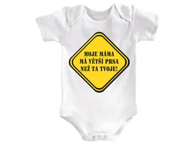 Obrázok produktu pre Dojčenské body Moja mama má väčšie prsia - 62-68