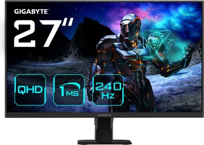 Immagine prodotto di GIGABYTE GS27Q X 27 pollici Monitor da Gioco QHD - 2560 x 1440, 240Hz, 1ms, 250 cd/m², FreeSync Premium Pro, HDR Ready, HDMI 2.0, Displayport 1.4