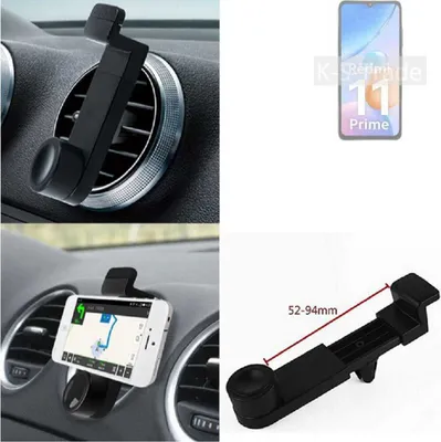 Produktbild von K-S-Trade Lüftungshalterung kompatibel mit Xiaomi Redmi 11 Prime KFZ-Halterung Autohalterung Handy-halterung Lüftungsgitter Lüftungsschlitze