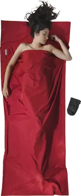 Produktbild von Cocoon TravelSheet Polyester Hüttenschlafsack (Wärmeleistung +3°C / Max. Körpergröße 190cm / Gewicht 0,29kg) cranberry