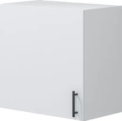 Image de Hängeschrank >KIRA< in Weiß glänzend/Mattweiß - 60x59x34 (BxHxT)