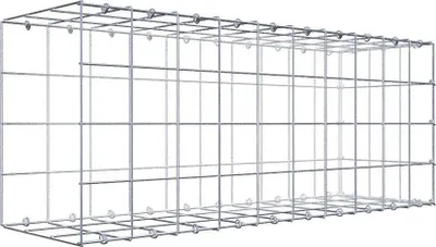 Produktbild von Anbaugabione Typ 2 100 cm x 40 cm x 30 cm (L x H x T), Maschenweite 10 cm x 10 cm, C-Ring