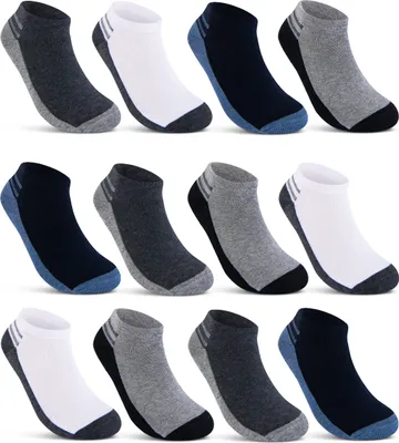 Produktbild von 8 | 12 | 20 Paar Sneaker Socken Herren Sport Baumwolle Atmungsaktiv 16737 - 12 Paar 47-50