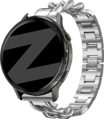 Produktbild von Bandz Edelstahl-Kettenarmband – Passend für Garmin Vivoactive 3s/Vivoactive 4S/Venu 2S (40 mm)/Venu 3S/Forerunner 255S/Forerunner 265S – Gold