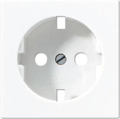 Produktbild von Jung A520WWPL Zentralplatte f. SCHUKO-Steckdose