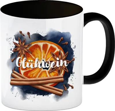 Produktbild von Glühweintasse mit Glühweinzutaten Kaffeebecher
