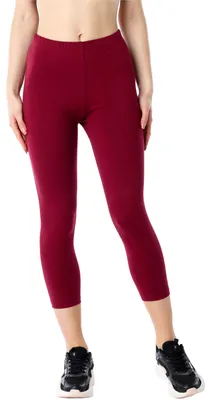 Image de Leggings 3/4 pour femme Bellivalini en Coton BLV50-184 (bordeaux, S)