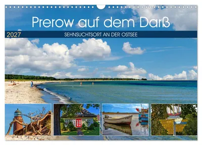 Produktbild von Prerow auf dem Darß - Sehnsuchtsort an der Ostsee (Wandkalender 2027 DIN A3 quer), CALVENDO Monatskalender