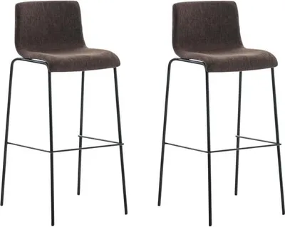 Produktbild von Set aus 2 modernen Barhockern – Hochhocker – Stapelbar, ergonomisches Design