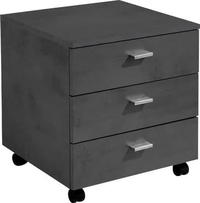 Produktbild von Rollcontainer - Graphit Nachbildung - 45 x 52 cm - 3 Schubladen
