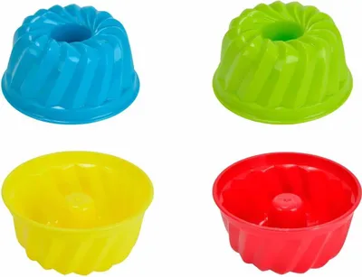 Produktbild von Happy Kidz Sandformen Kuchen, 4-sort. 12 o. 24 Teile einzeln 21403254008-einzeln