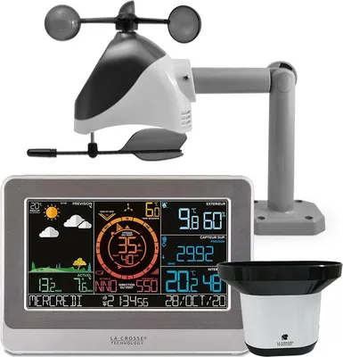 Immagine prodotto di La Crosse Technology WS6869 Stazione meteorologica con connessione Wifi Bianco Argento Qualità professionale