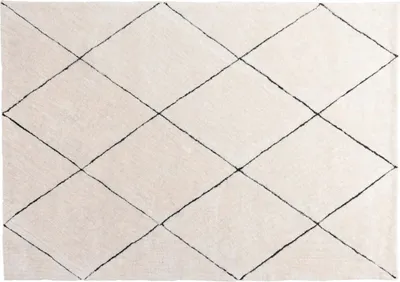 Image de Tapis de salon FURNLUX Patrik Beige 200cm / Couleur principale : Beige / Dimensions : 200 x 290 x 4 cm