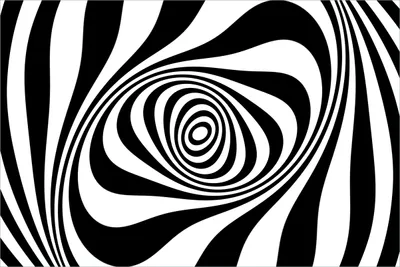 Produktbild von Wallario selbstklebendes Poster - Optische Täuschung - Zebra Muster - schwarz weiß, Größe: 61 x 91,50 cm