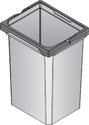 Image de Envi Free Poubelle 20813 Anthracite 10 litres 230 x 191 x 326 mm
