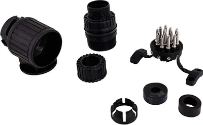 Produktbild von JAEGER Anhängerstecker 71400010 12 8 5.5 (x2)mm Kunststoff