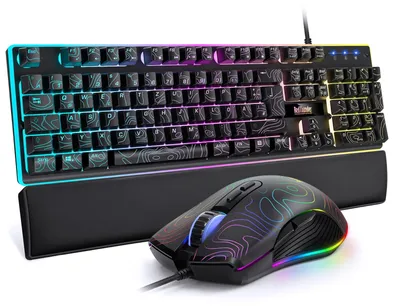 Obrázek produktu pro Sada herní klávesnice a myši s RGB podsvícením