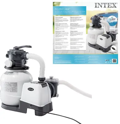 Zdjęcie produktu dla Intex 26646, Pompa filtra piaskowego, Czarny, Biały, Plastik, Nad basenem naziemnym, Chiny, Zawór 6-kierunkowy