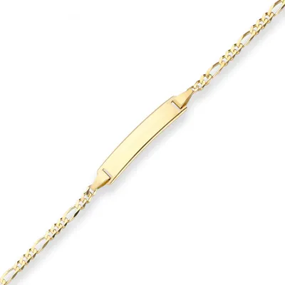 2-1mm-Id-Armband-Figarokette-diamantiert-aus-333-Gelbgold-14cm