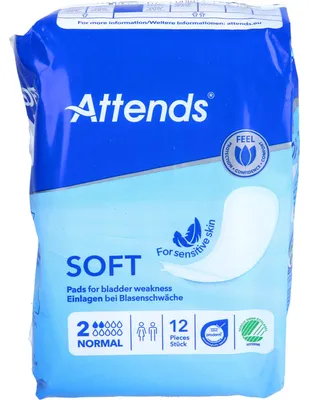 Produktbild von Attends Soft 2 normal Einlagen, 12 St. Einlagen